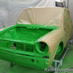 A112 Abarth 70HP Farbe Gelbgrün RAL 6018