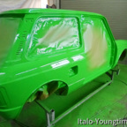 A112 Abarth 70HP Farbe Gelbgrün RAL 6018